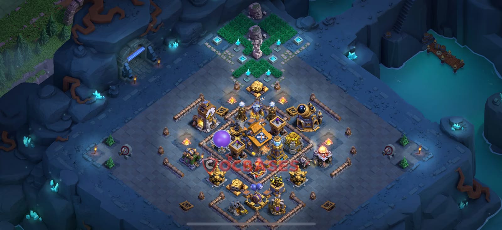 BH10 Anti 3 star Layout 11 - anti cannon cart, anti pekka base layout with copy link for Clash of Clans 2026