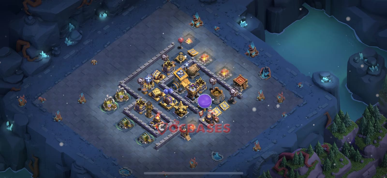 BH10 Anti 3 star Layout 18 - anti cannon cart, anti giant base layout with copy link for Clash of Clans 2026