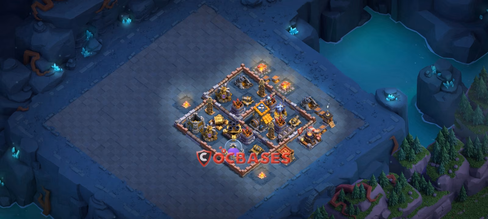 BH10 Anti 3 star Layout 23 - #asymmetric, #anti 3 stars base layout with copy link for Clash of Clans 2026