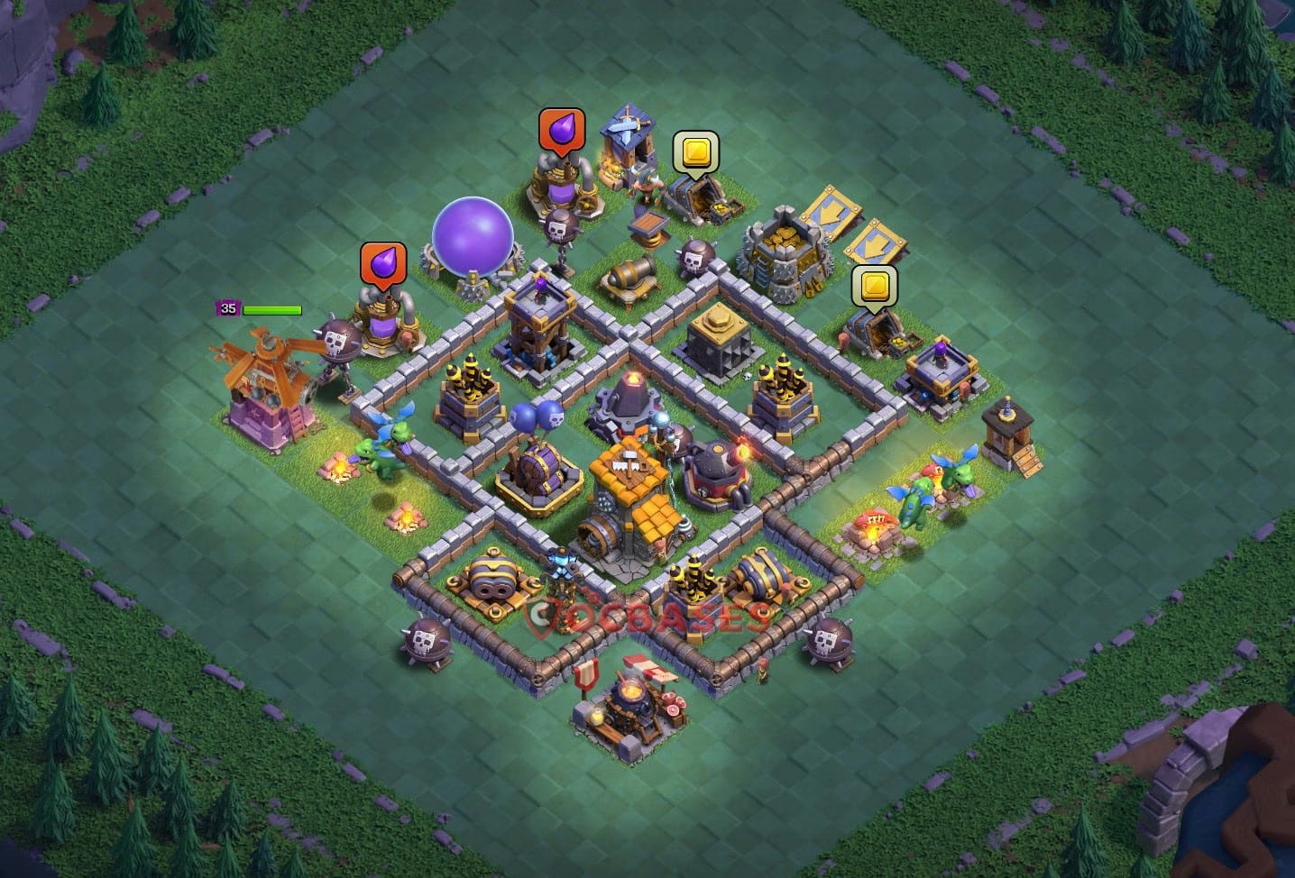 BH10 War Layout 8 -  base layout with copy link for Clash of Clans 2026