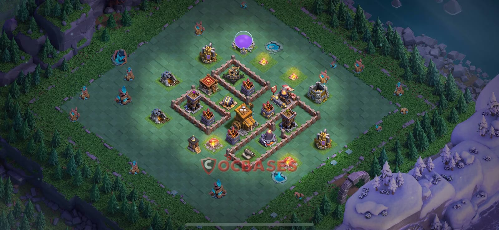 BH10 War Layout 15 -  base layout with copy link for Clash of Clans 2026