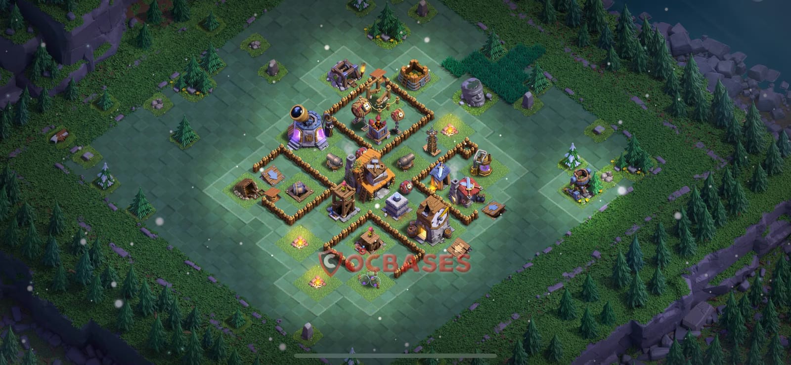 BH4 Anti 2 star Layout 4 - anti 2 stars base layout with copy link for Clash of Clans 2026