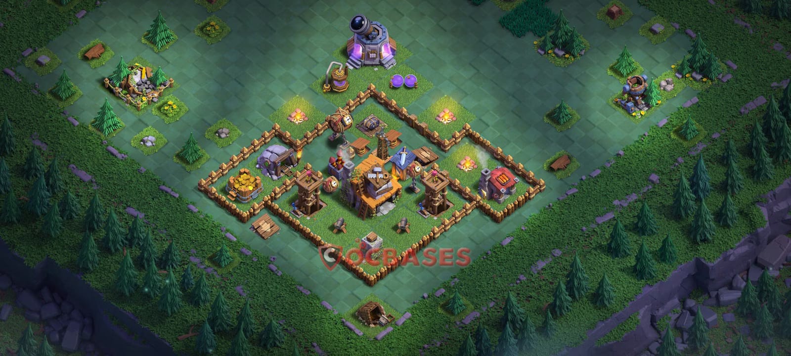 BH4 Anti 2 star Layout 7 - #compact, #anti 2 stars base layout with copy link for Clash of Clans 2026
