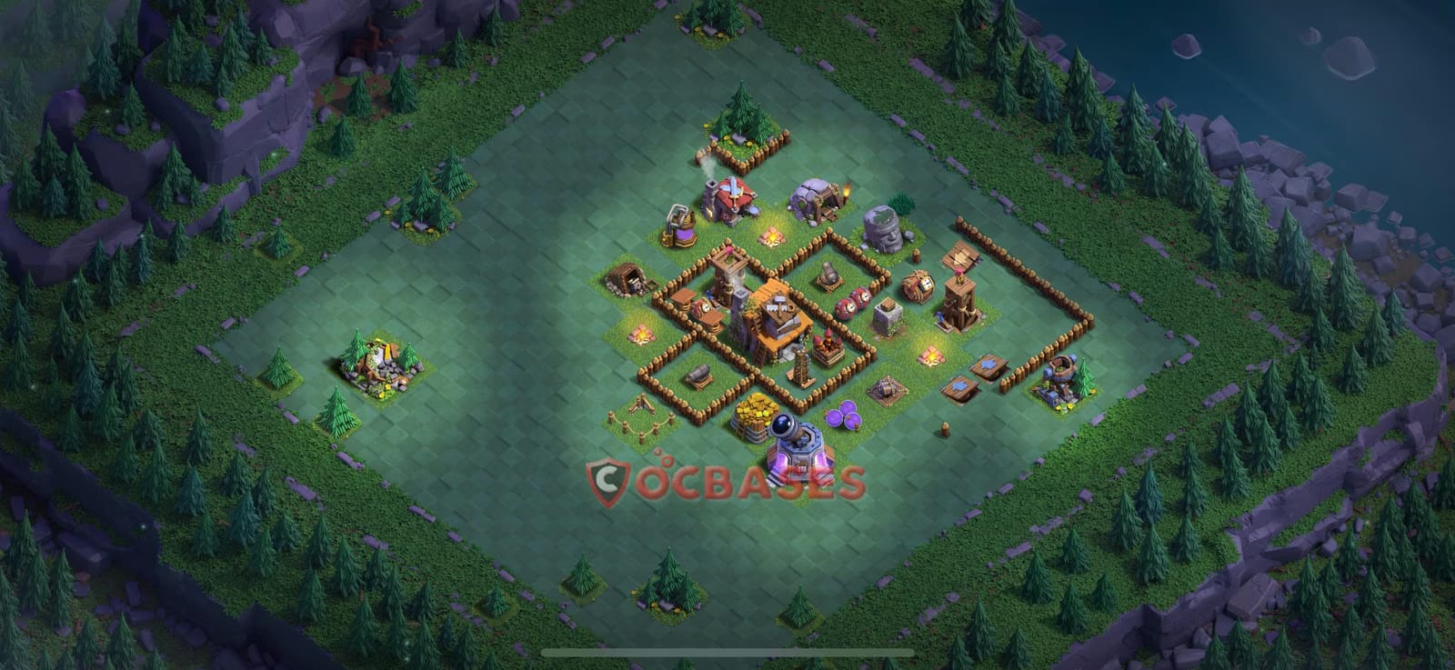 BH4 Anti 3 star Layout 2 - anti 3 stars base layout with copy link for Clash of Clans 2026