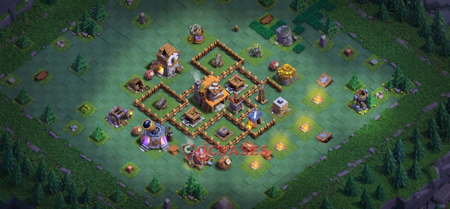 BH4 Anti 3 star Layout 6 - #split, #anti 3 stars base layout with copy link for Clash of Clans 2026