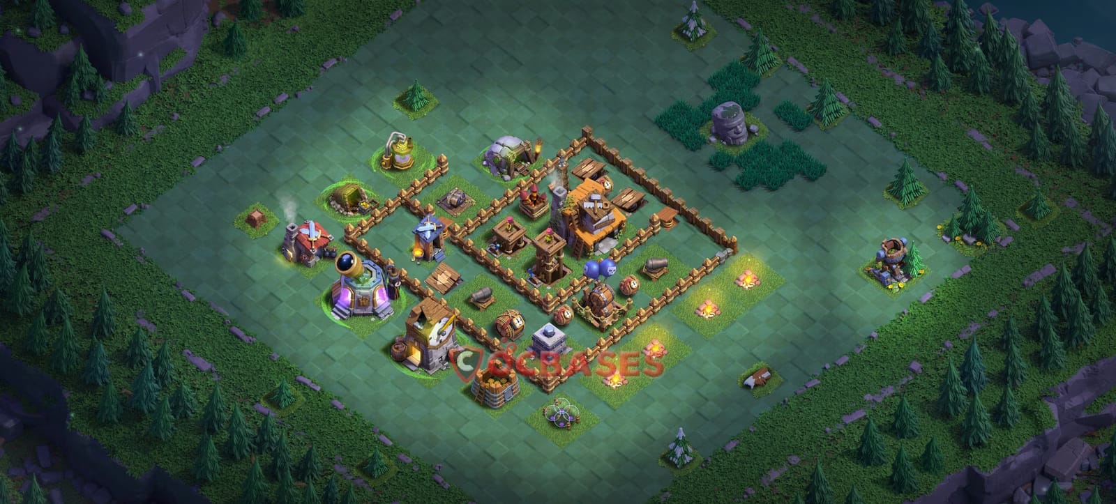 BH4 Anti 3 star Layout 10 - #anti 3 stars, #anti ground base layout with copy link for Clash of Clans 2026