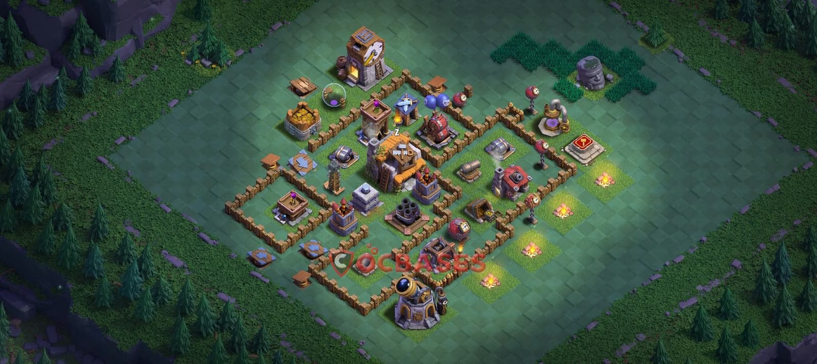 BH5 Anti 2 star Layout 1 - #asymmetric, #anti 2 stars base layout with copy link for Clash of Clans 2026