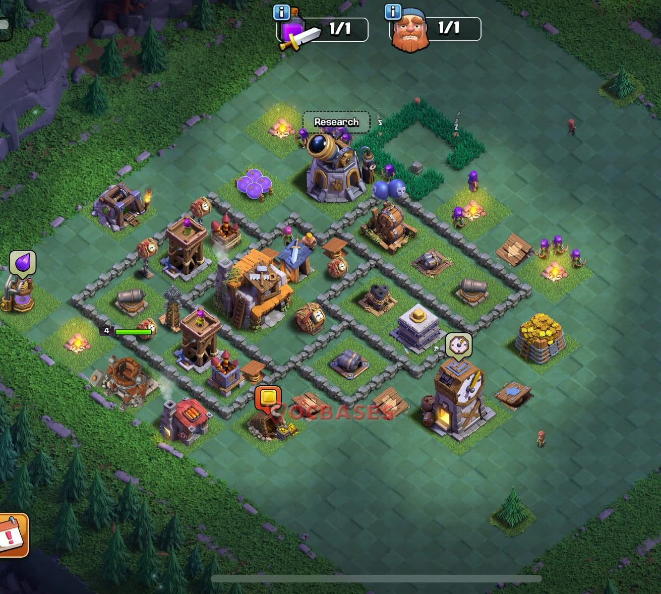BH5 Anti 3 star Layout 5 - anti 3 stars base layout with copy link for Clash of Clans 2026