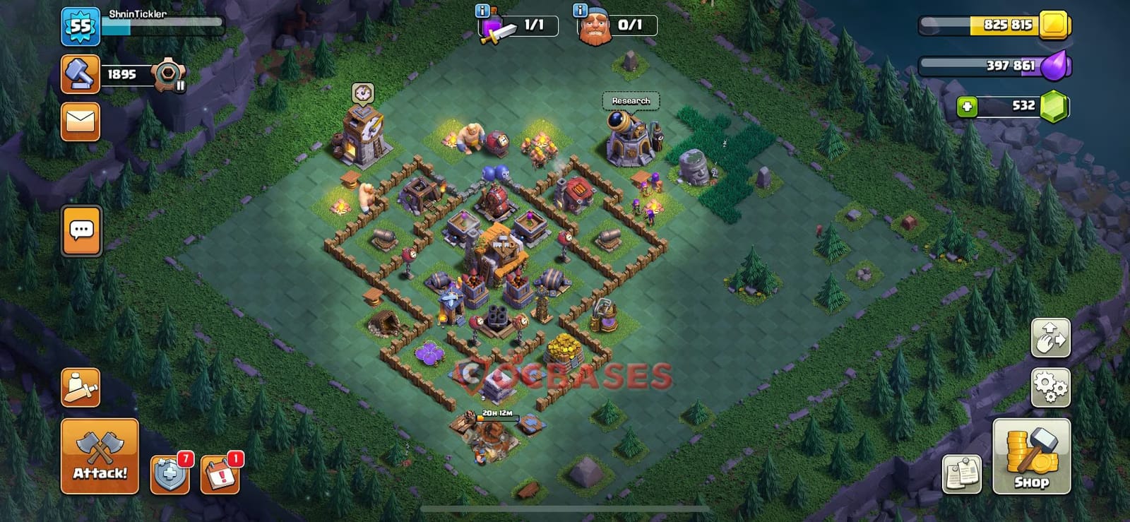 BH5 Anti 3 star Layout 6 - anti 3 stars, anti air base layout with copy link for Clash of Clans 2026