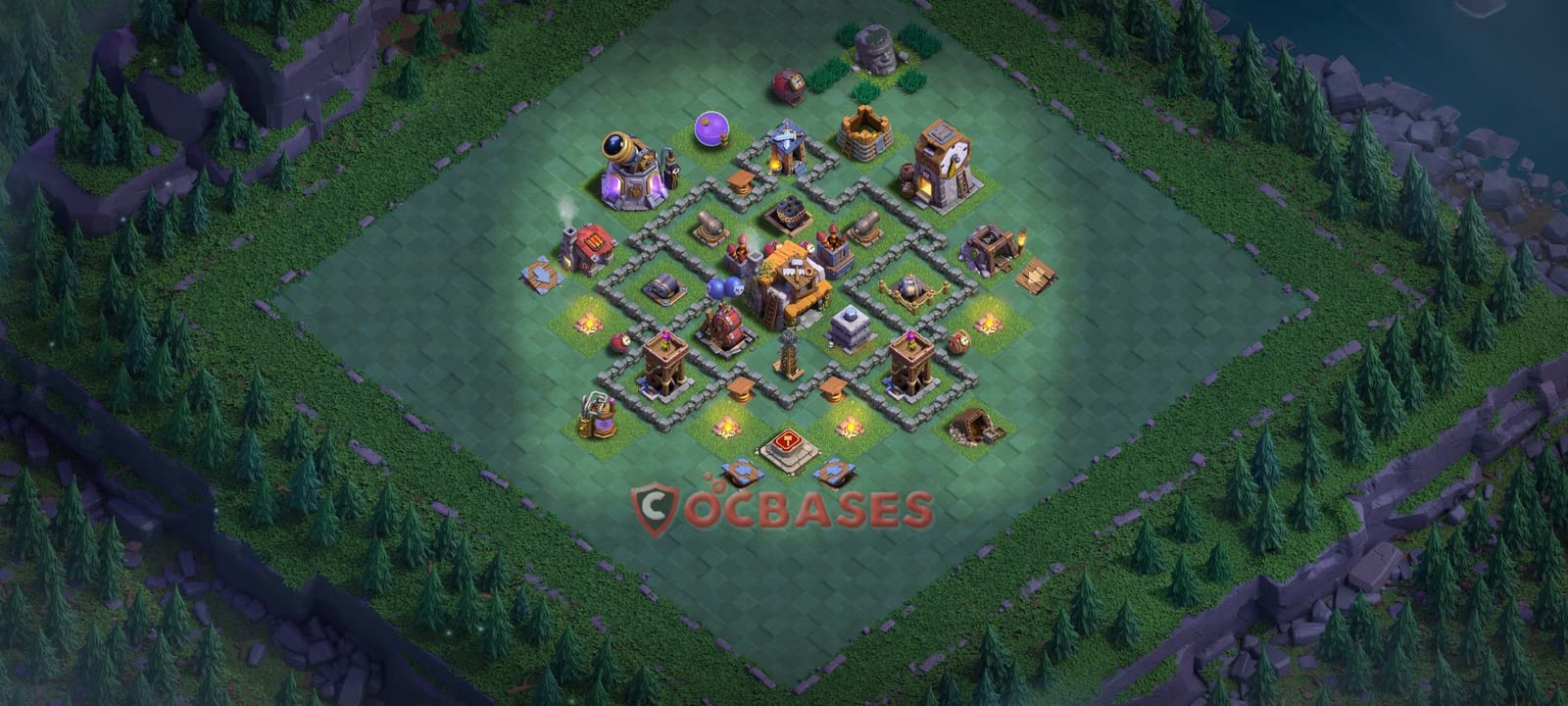 BH5 Trophy Layout 7 - #trophy, #anti 3 stars base layout with copy link for Clash of Clans 2026