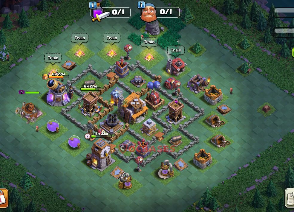 BH5 Trophy Layout 11 - symmetric, # anti 3 stars base layout with copy link for Clash of Clans 2026