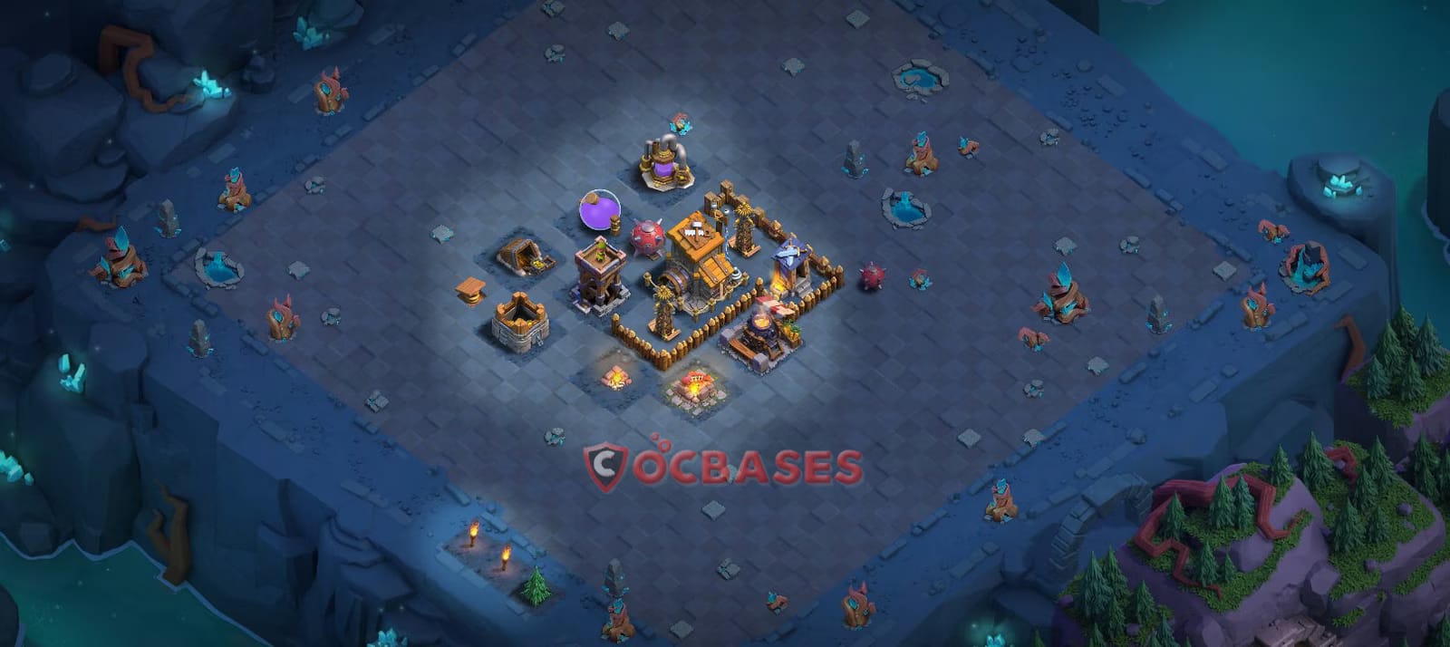 BH6 Anti 3 star Layout 13 - #compact, #anti 3 stars base layout with copy link for Clash of Clans 2026