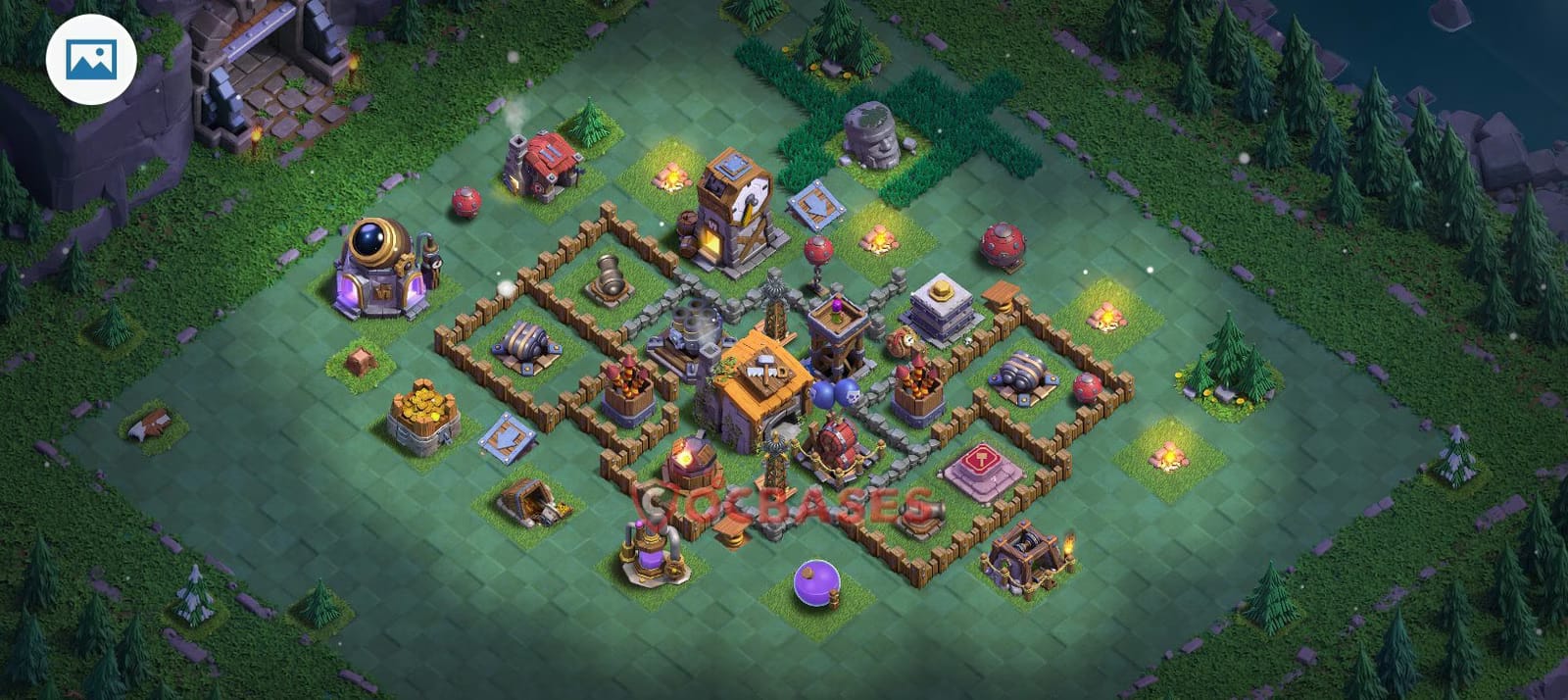BH6 Anti air Layout 14 - #compact, #anti air base layout with copy link for Clash of Clans 2026