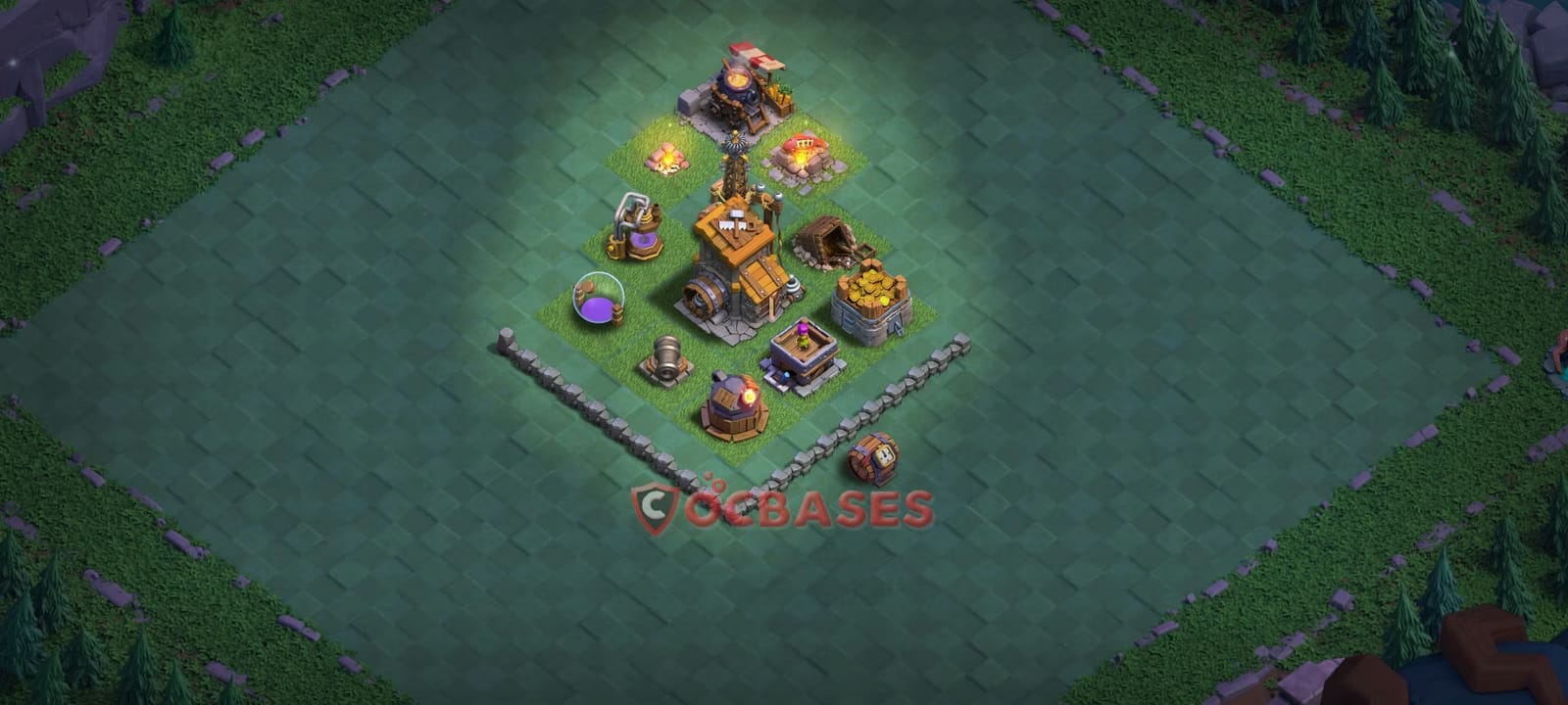 BH6 Hybrid Layout 10 - #hybrid, #anti 3 stars base layout with copy link for Clash of Clans 2026