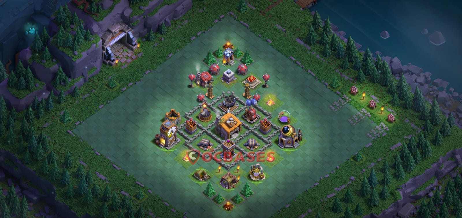 BH6 Hybrid Layout 20 - #hybrid, #anti 2 stars base layout with copy link for Clash of Clans 2026