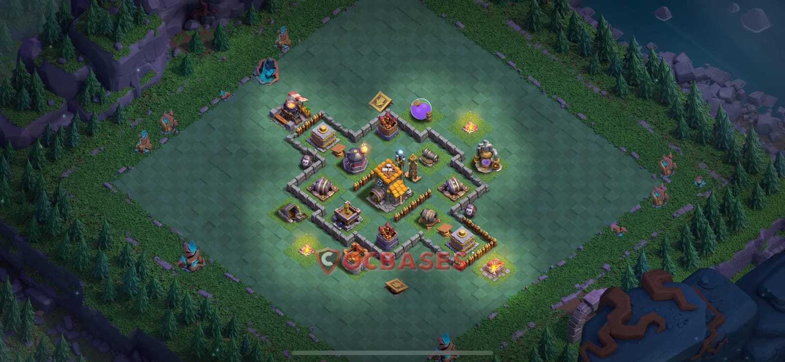 BH7 Anti 2 star Layout 12 - #anti 2 stars, #anti air base layout with copy link for Clash of Clans 2026