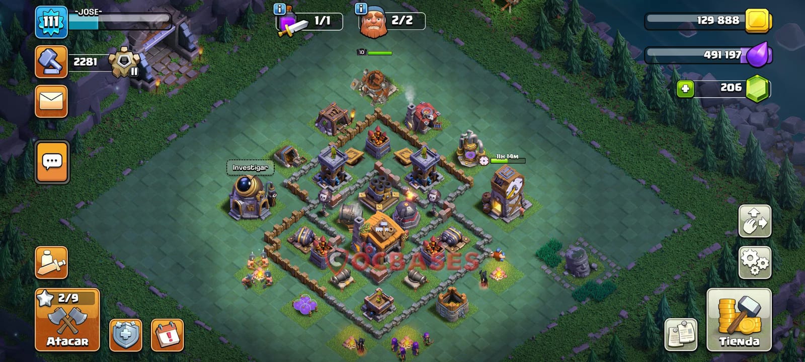 BH7 Anti 3 star Layout 11 - #compact, #anti 3 stars base layout with copy link for Clash of Clans 2026