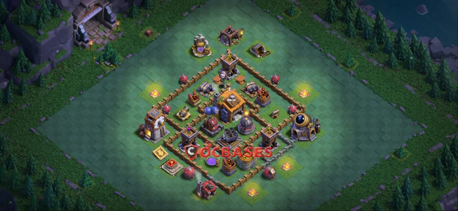BH7 Anti 3 star Layout 22 - #anti 3 stars base layout with copy link for Clash of Clans 2026