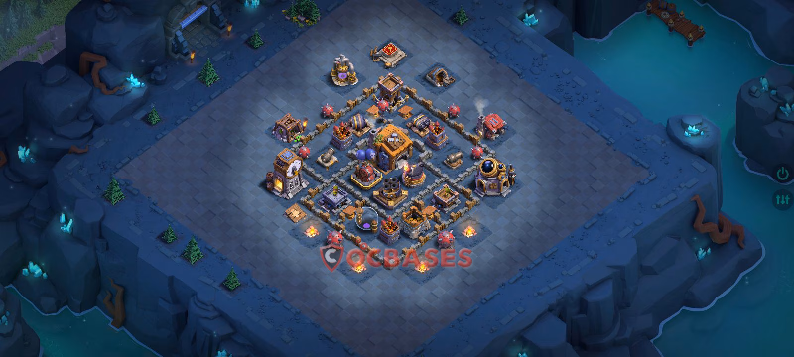 BH7 Hybrid Layout 7 - #hybrid, #anti ground base layout with copy link for Clash of Clans 2026