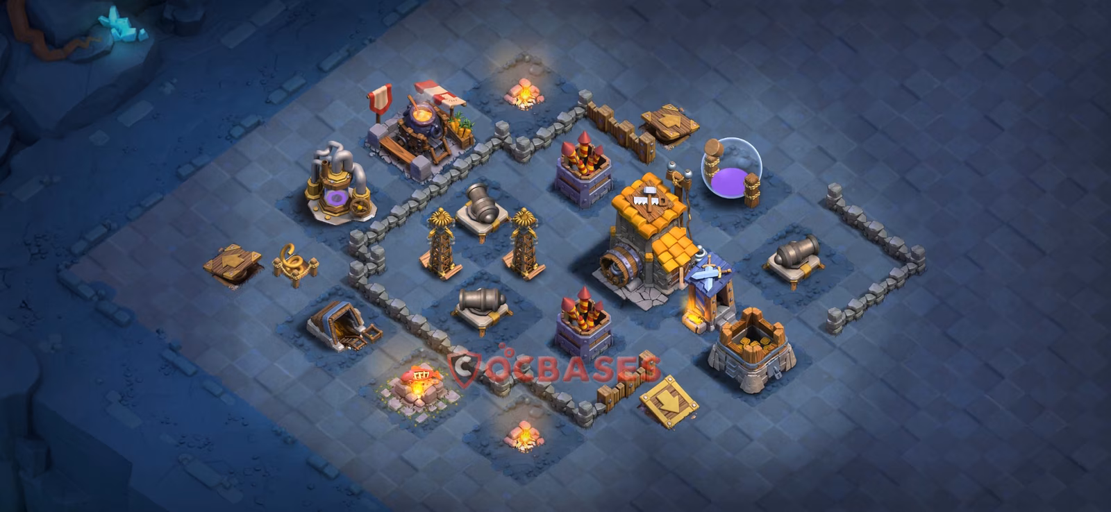 BH7 War Layout 14 - #compact base layout with copy link for Clash of Clans 2026