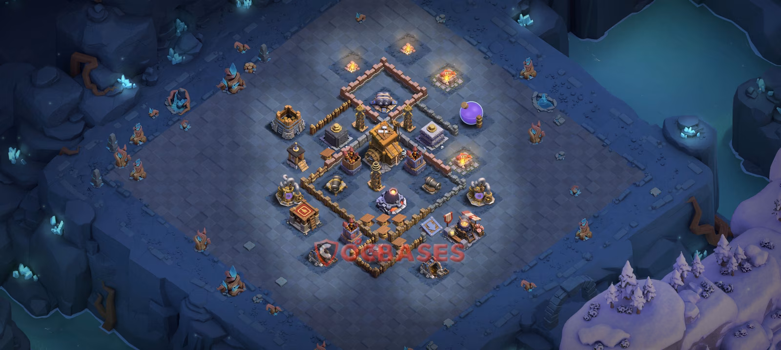 BH9 Hybrid Layout 10 - #hybrid, #anti 3 stars base layout with copy link for Clash of Clans 2026