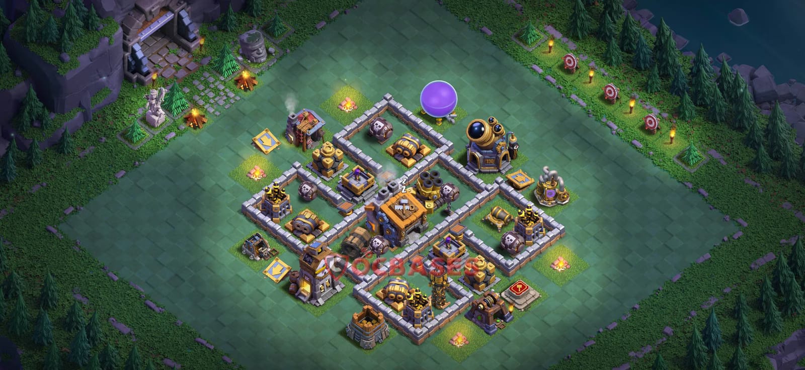 BH9 War Layout 2 -  base layout with copy link for Clash of Clans 2026