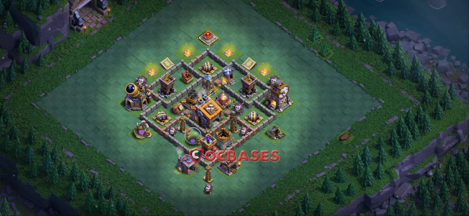 BH9 War Layout 21 -  base layout with copy link for Clash of Clans 2026