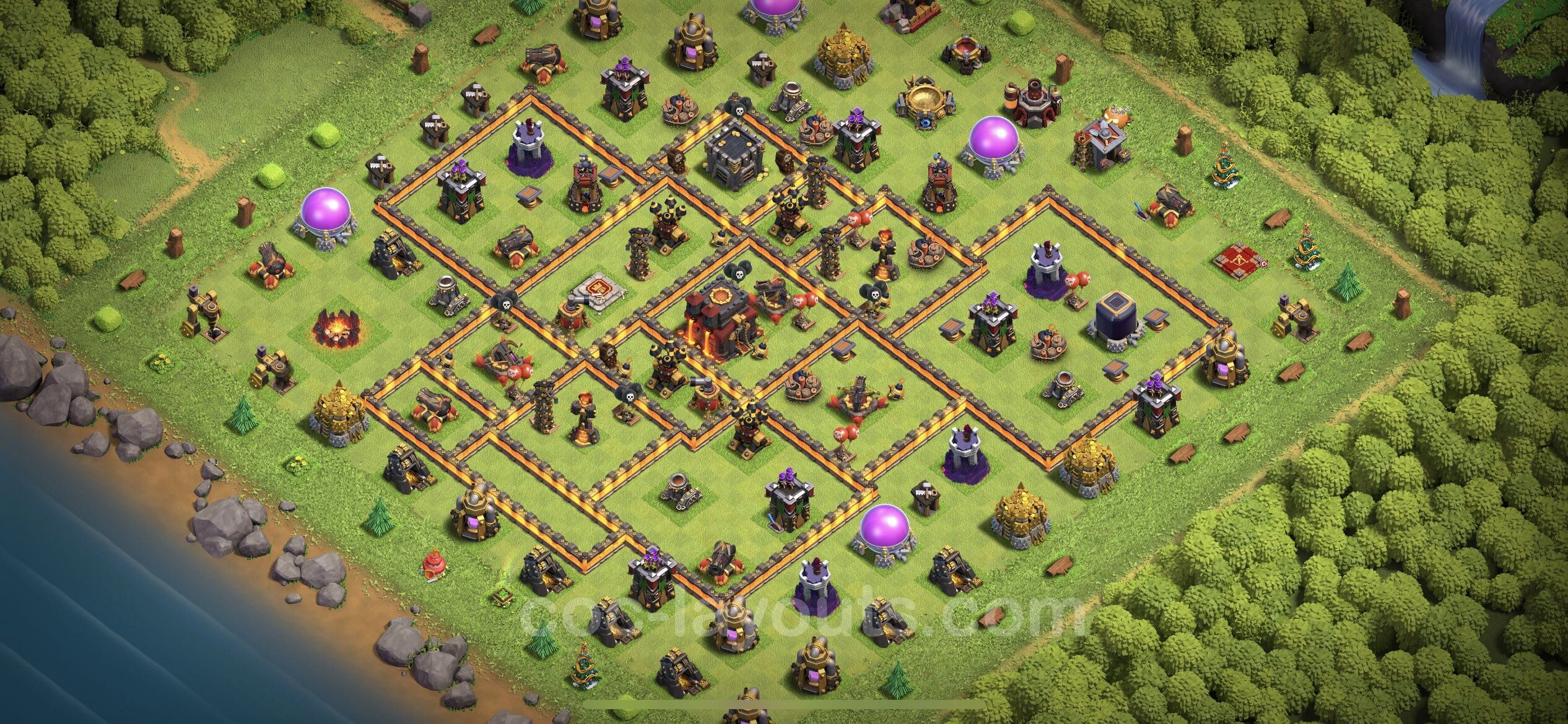 TH10 Farming Layout 2 -  base layout with copy link for Clash of Clans 2026