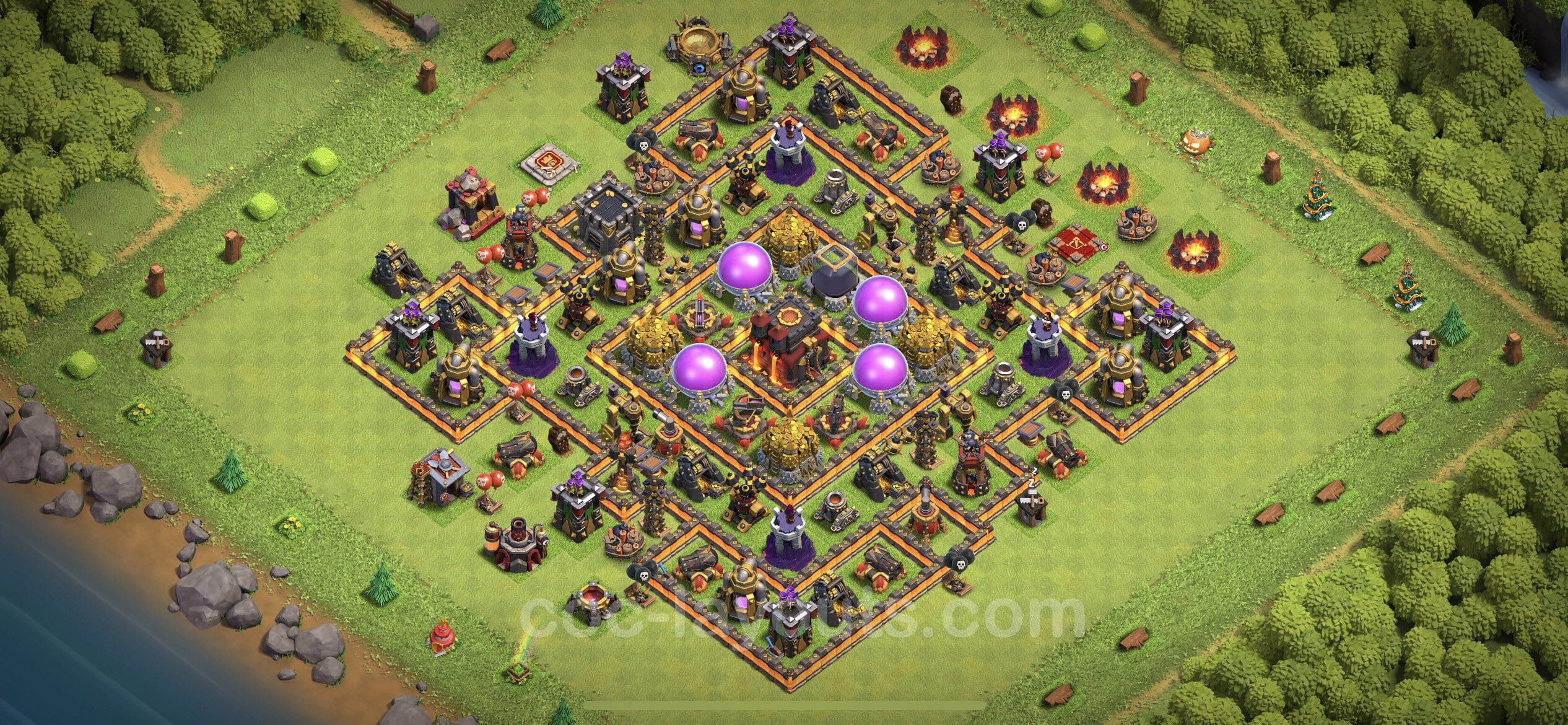 TH10 Farming Layout 11 -  base layout with copy link for Clash of Clans 2026