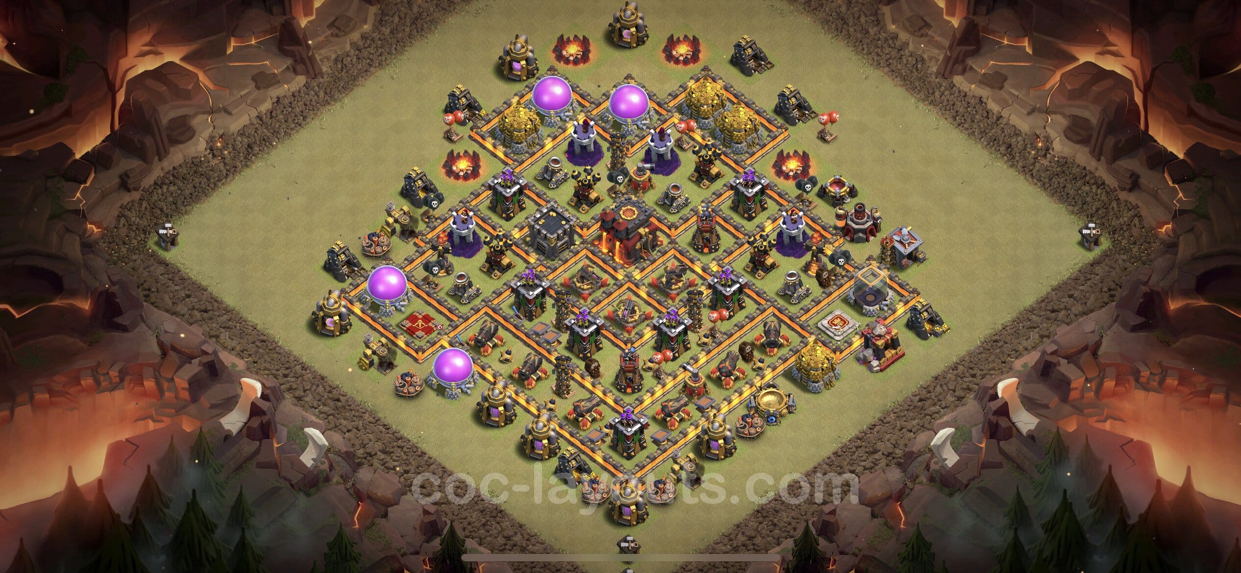 TH10 Farming Layout 25 -  base layout with copy link for Clash of Clans 2026