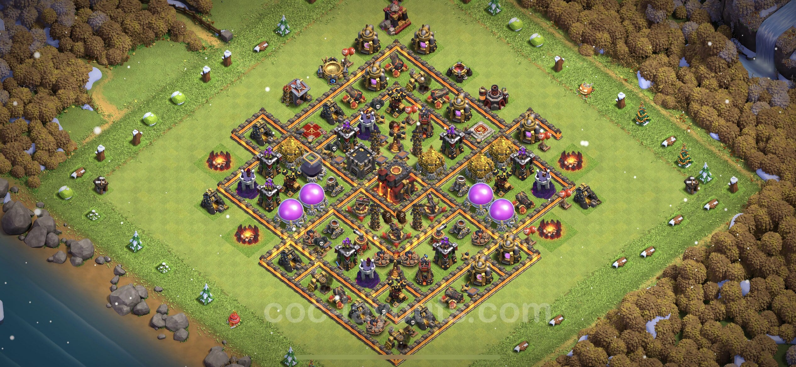 TH10 Farming Layout 34 -  base layout with copy link for Clash of Clans 2026
