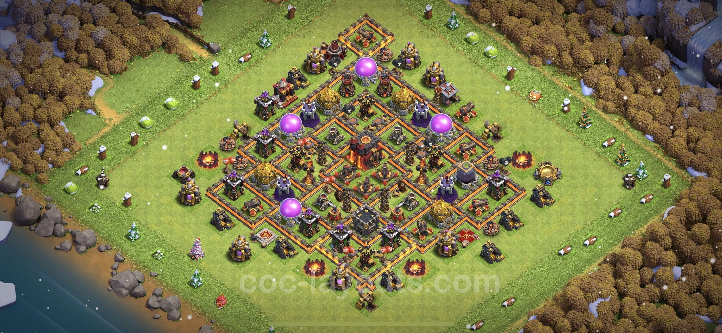 TH10 Fun Layout 33 -  base layout with copy link for Clash of Clans 2026