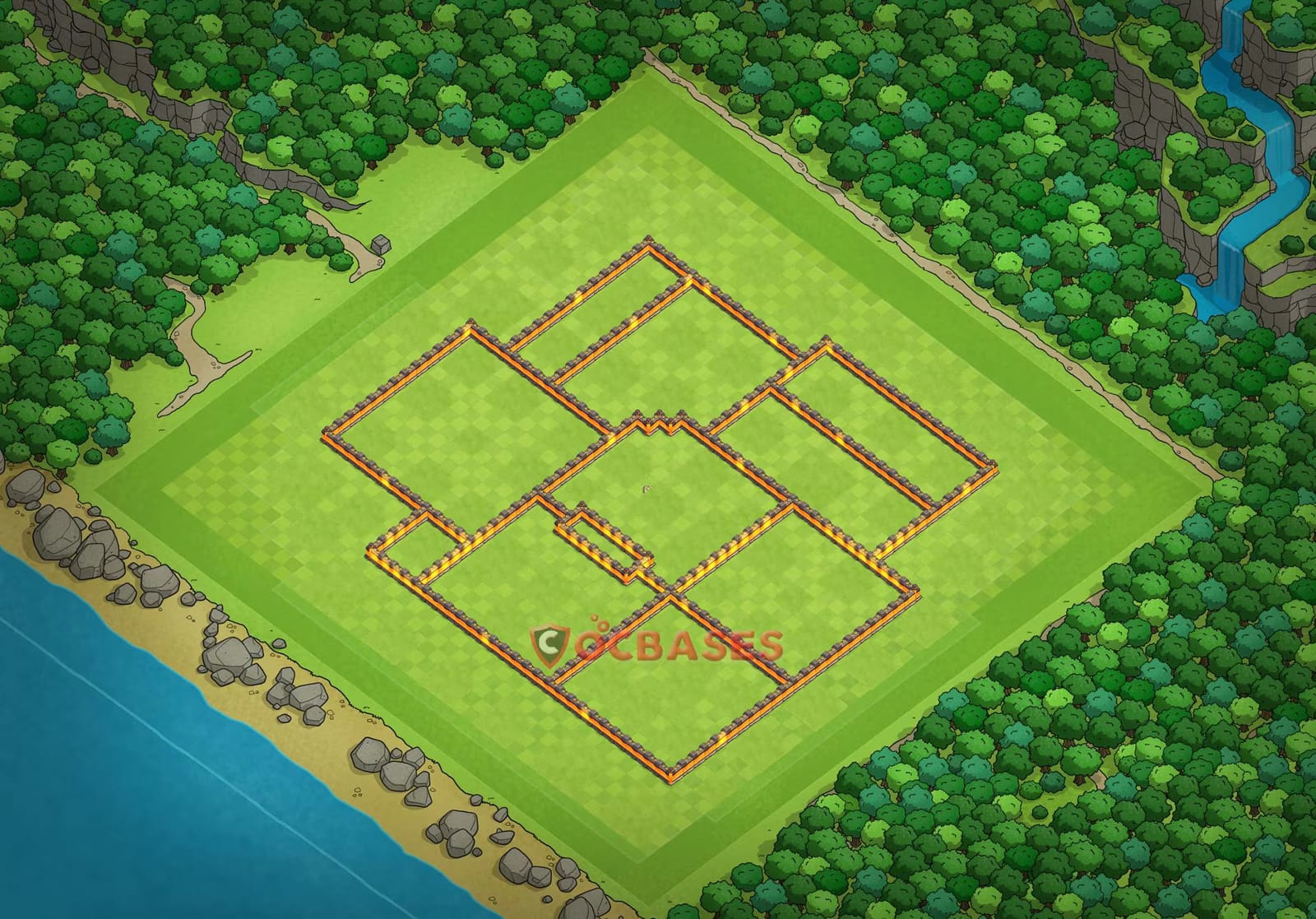 TH10 War Layout 7 -  base layout with copy link for Clash of Clans 2026