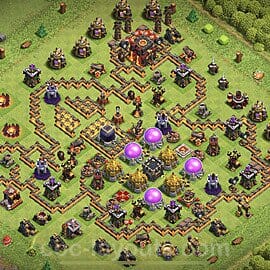 TH10 War Layout 8 -  base layout with copy link for Clash of Clans 2026