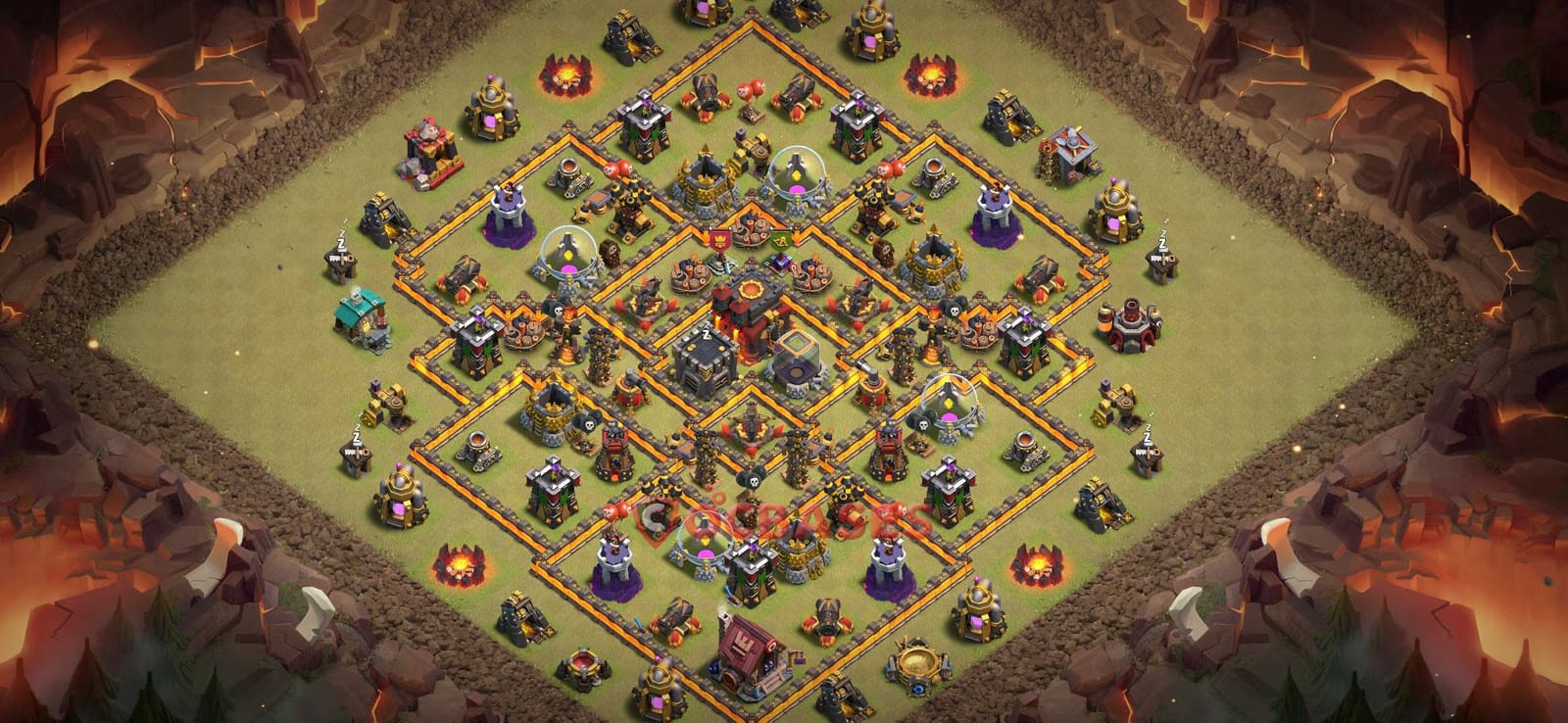 TH10 War Layout 10 -  base layout with copy link for Clash of Clans 2026
