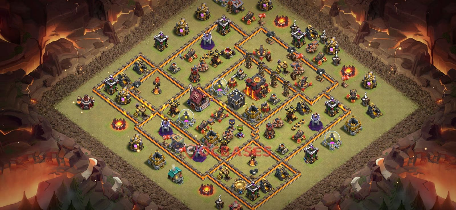 TH10 War Layout 14 -  base layout with copy link