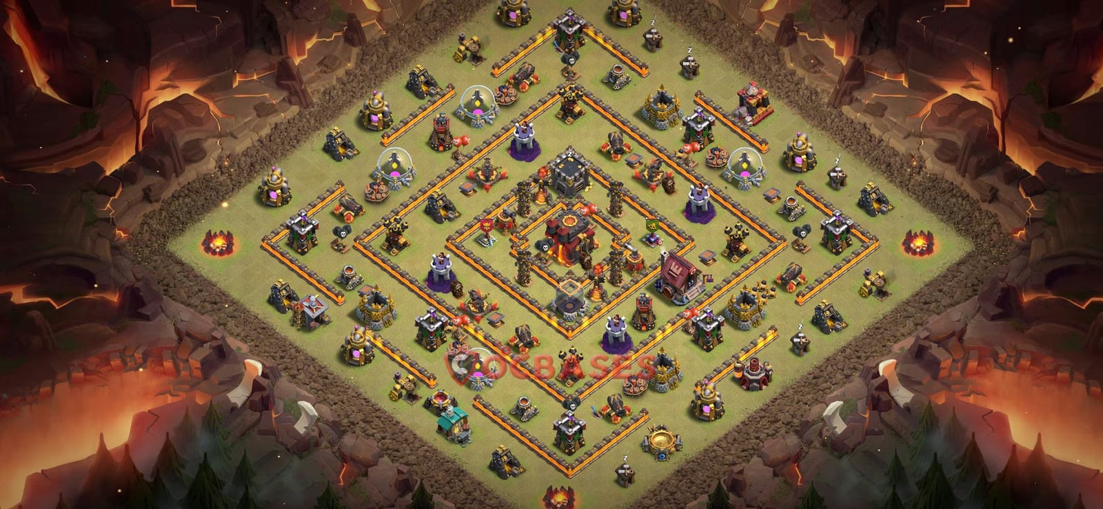 TH10 War Layout 15 -  base layout with copy link