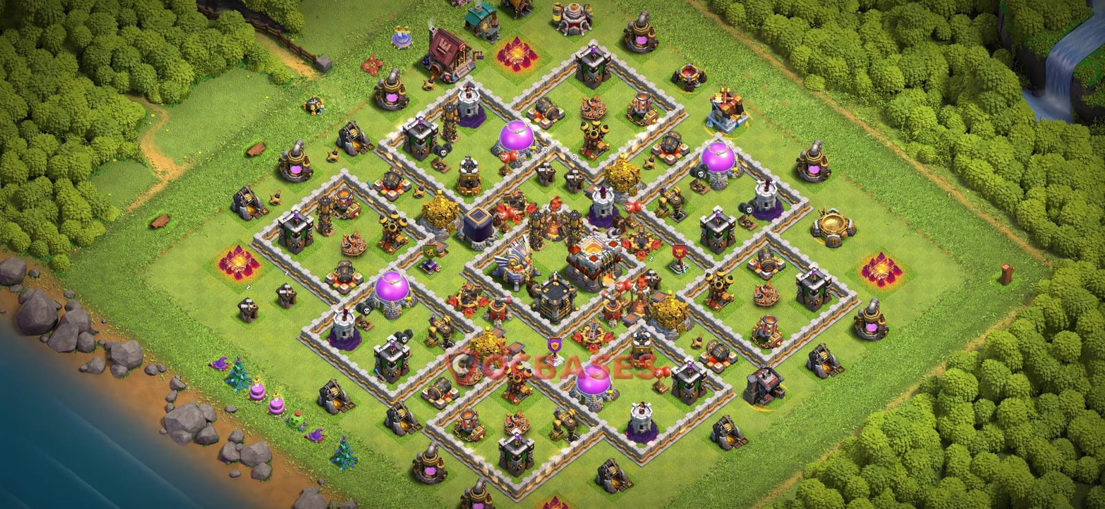 TH11 Fun Layout 28 -  base layout with copy link for Clash of Clans 2026