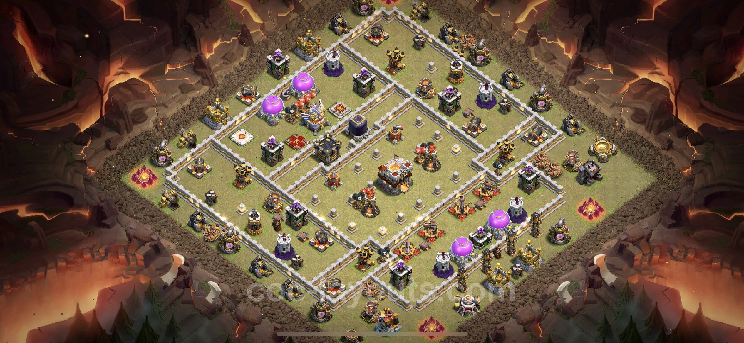 TH11 Trophy Layout 20 -  base layout with copy link for Clash of Clans 2026