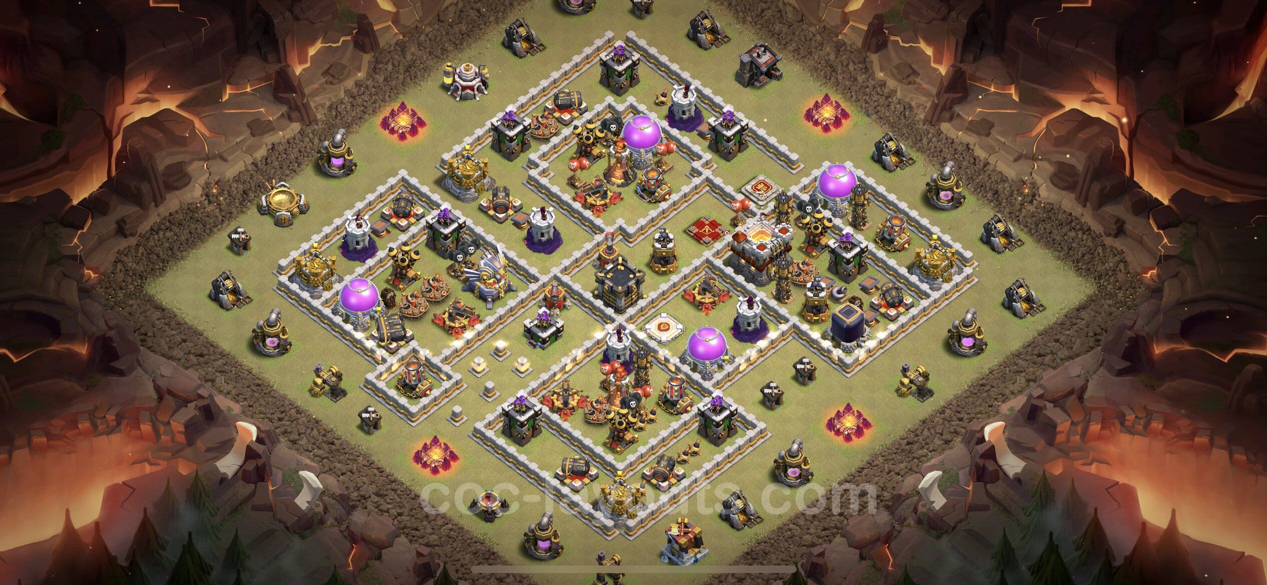 TH11 War Layout 9 -  base layout with copy link for Clash of Clans 2026