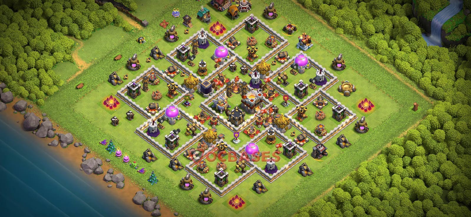 TH11 War Layout 19 -  base layout with copy link for Clash of Clans 2026