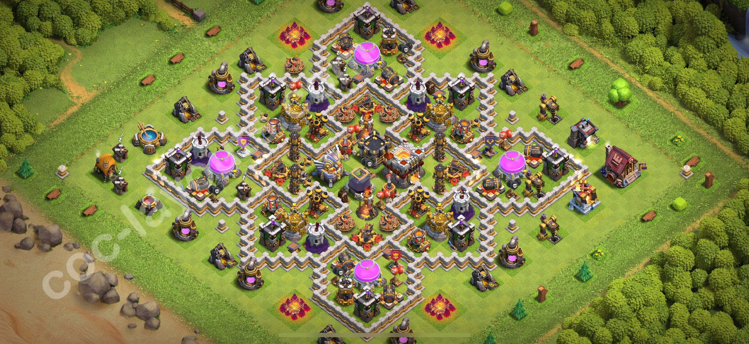 TH11 War Layout 35 -  base layout with copy link for Clash of Clans 2026