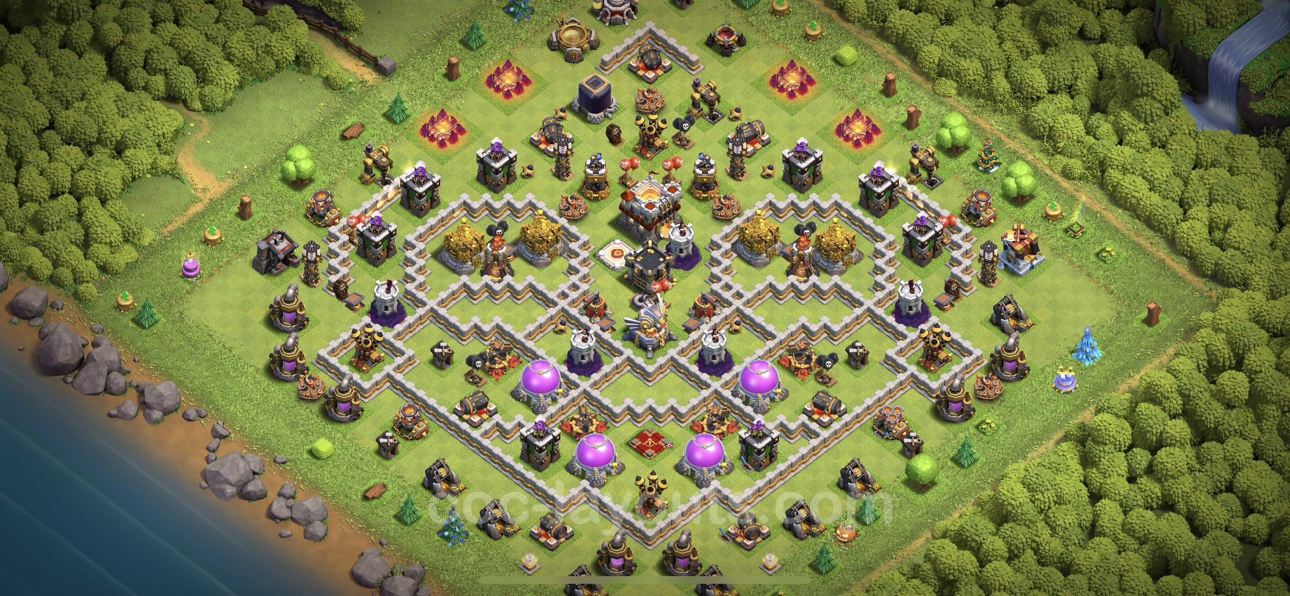 TH11 War Layout 36 -  base layout with copy link