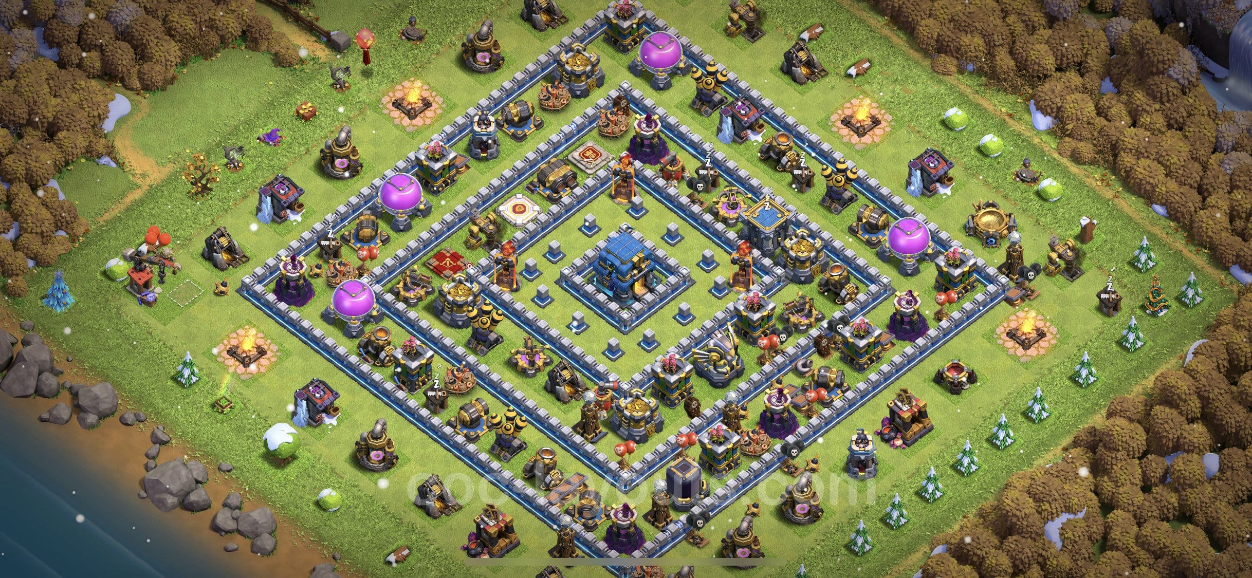 TH12 Farming Layout 3 -  base layout with copy link for Clash of Clans 2026