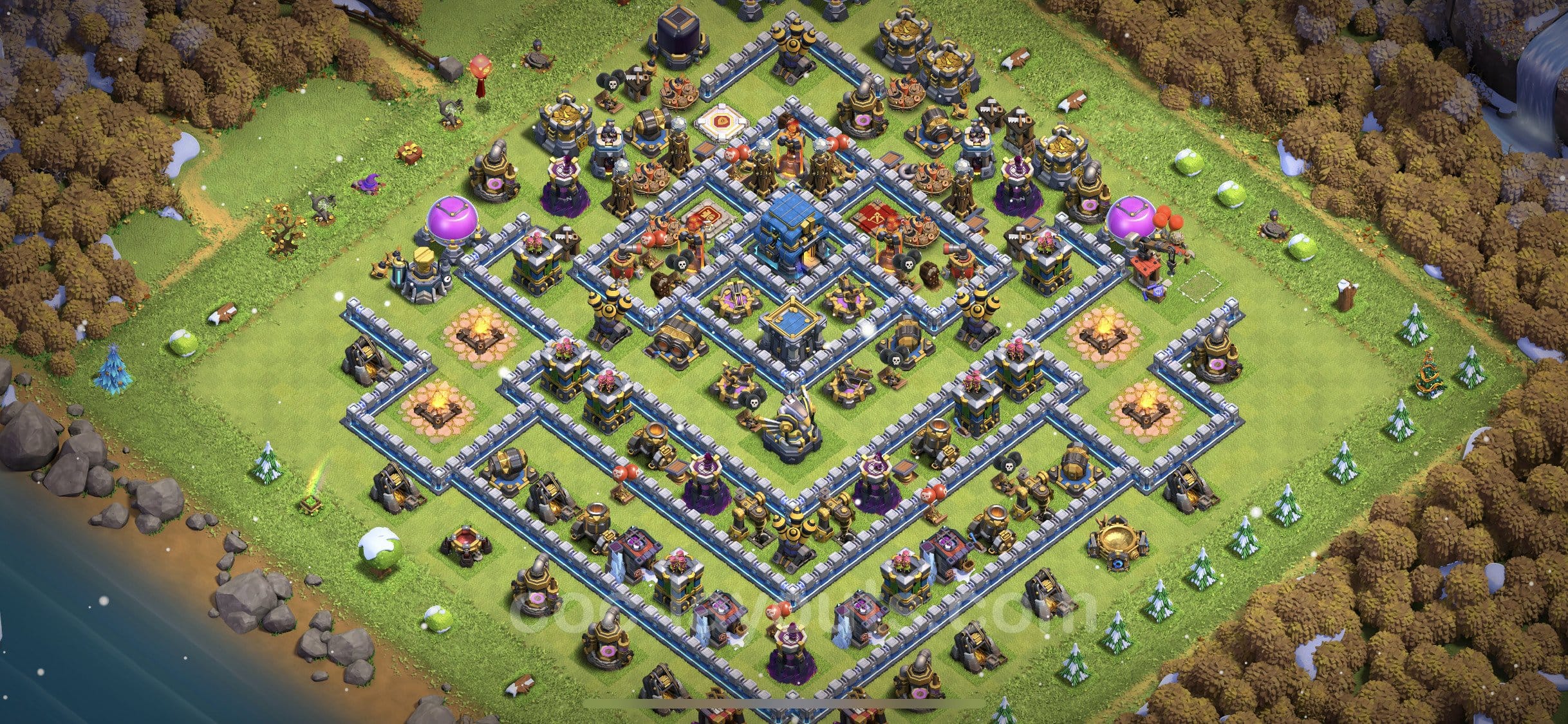 TH12 Farming Layout 21 -  base layout with copy link for Clash of Clans 2026