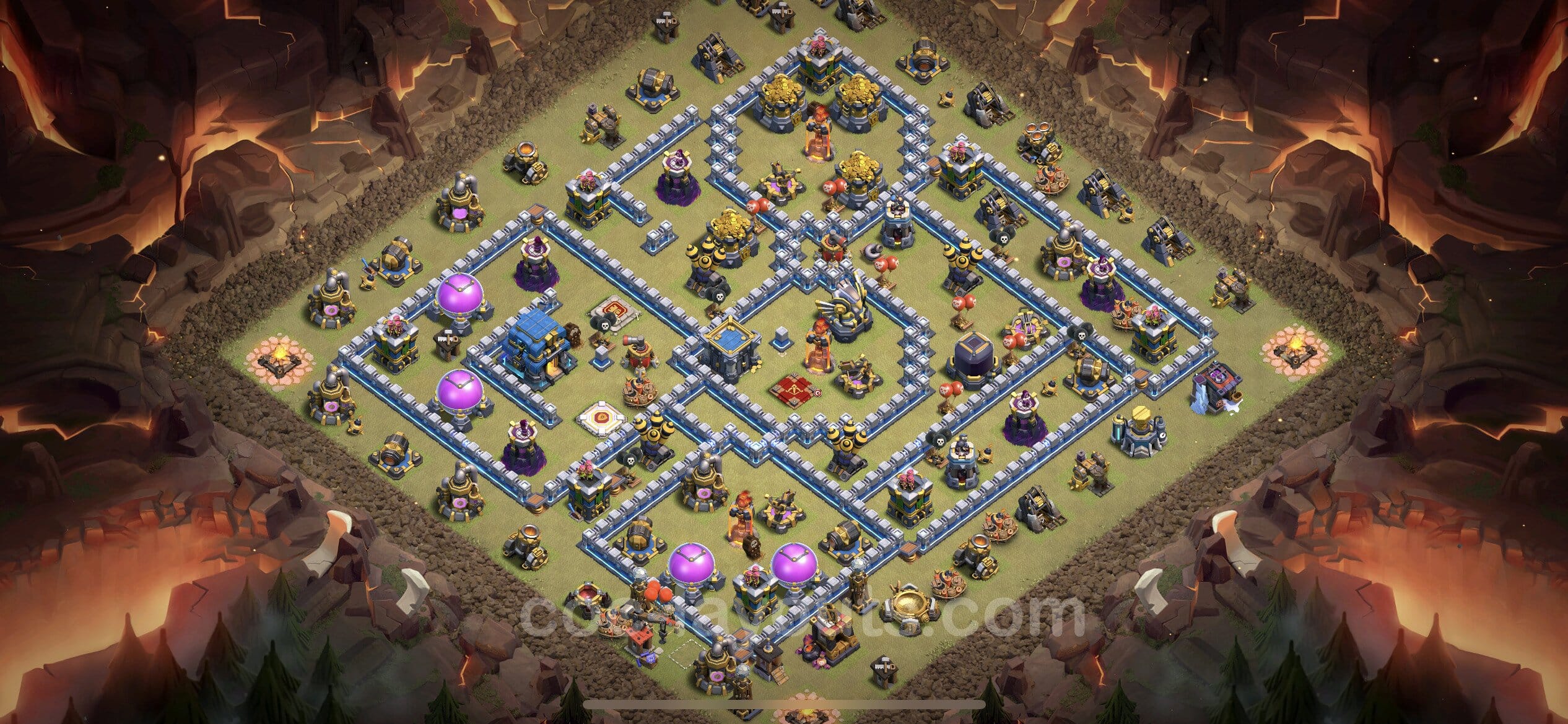 TH12 Farming Layout 23 -  base layout with copy link for Clash of Clans 2026