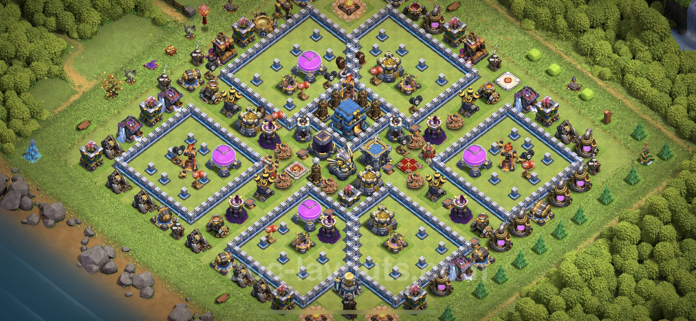 TH12 Farming Layout 24 -  base layout with copy link for Clash of Clans 2026