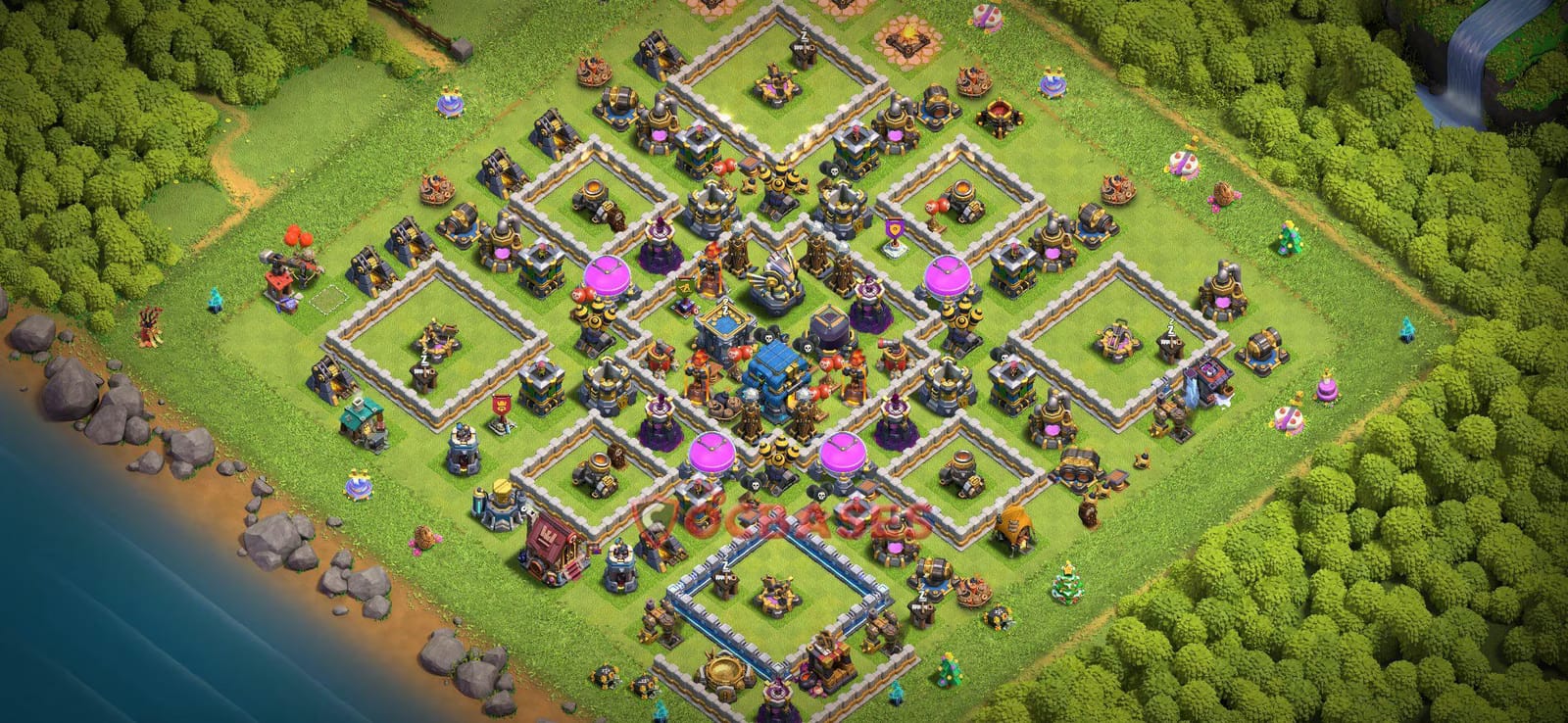 TH12 War Layout 10 -  base layout with copy link
