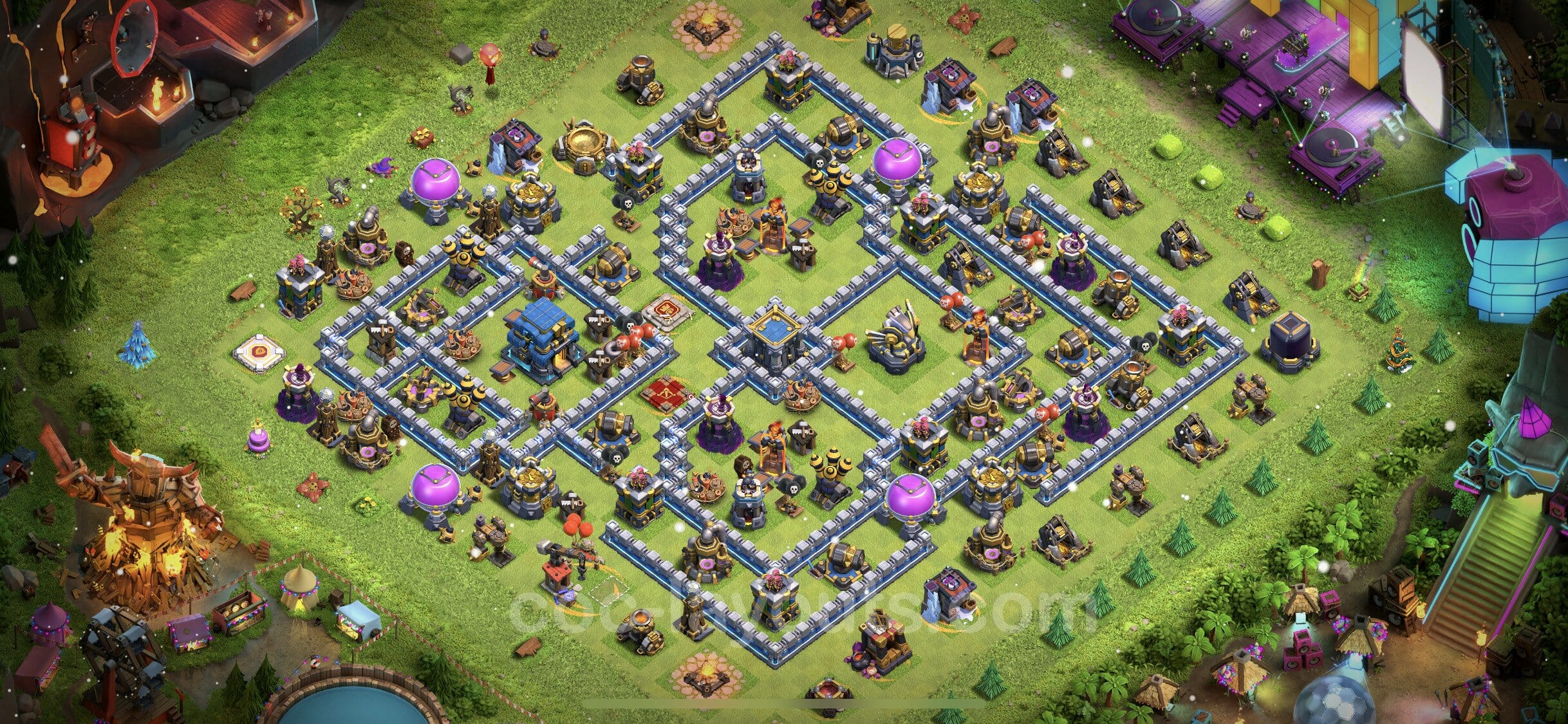 TH12 War Layout 28 -  base layout with copy link