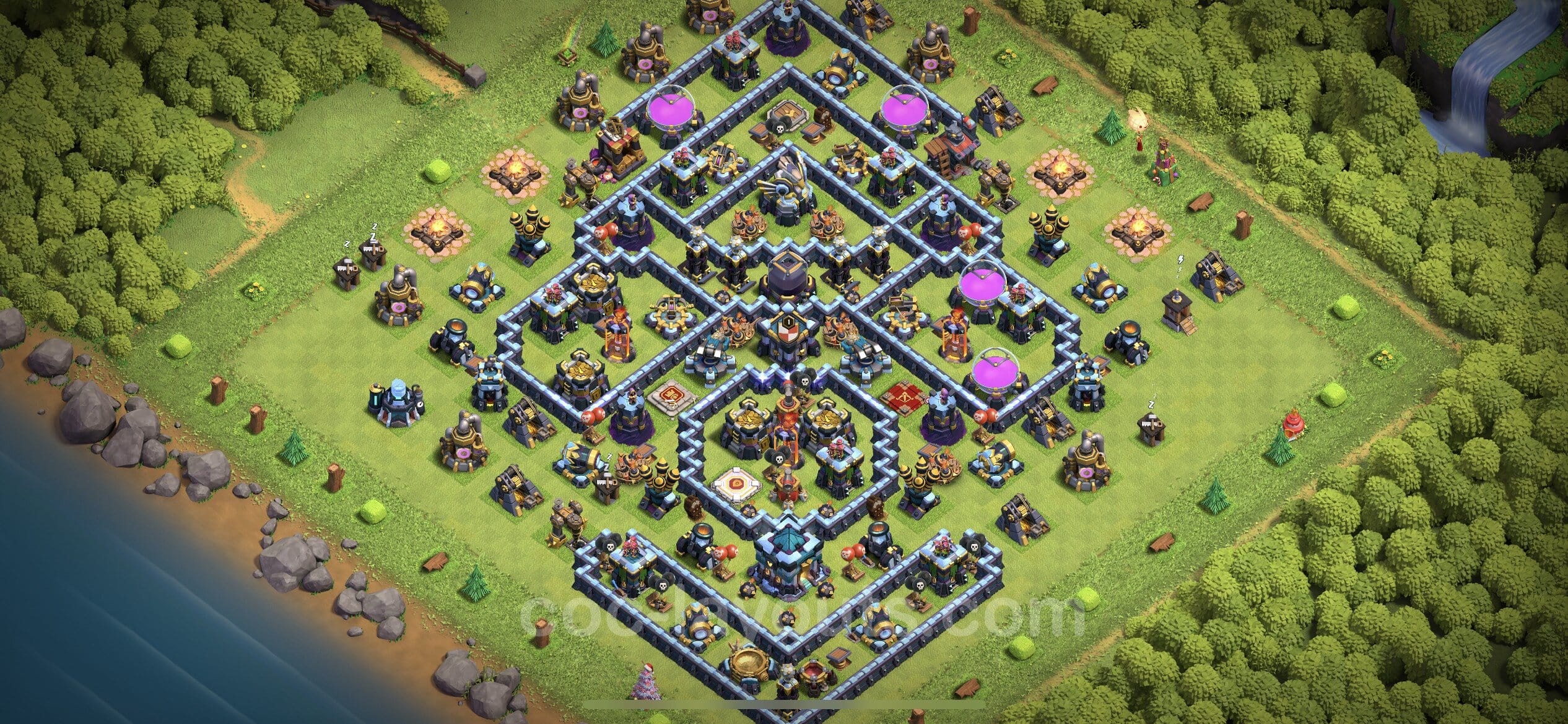 TH13 Farming Layout 18 -  base layout with copy link for Clash of Clans 2026